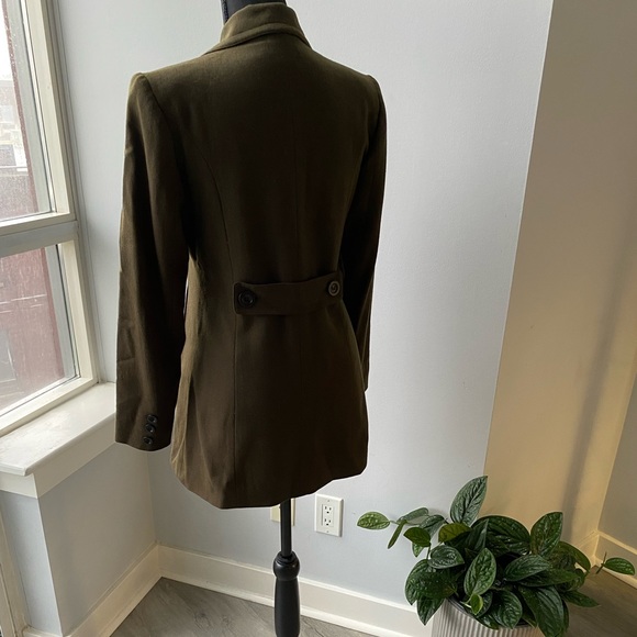 2 for $29 | bebe olive green 100% wool peacoat / jacket - Picture 4 of 9